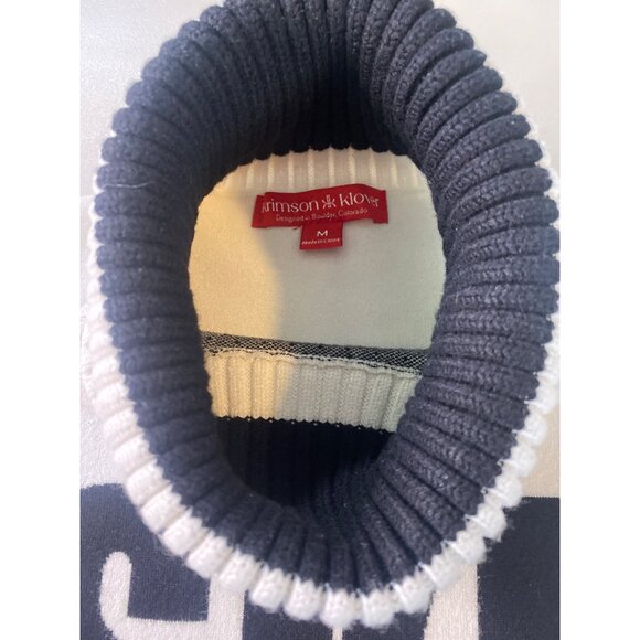 Krimson Klover Slopeside Turtleneck SKI Sweater W's M Black White Apres - Picture 9 of 16